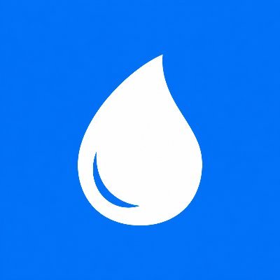 $WATER water-drop logo
